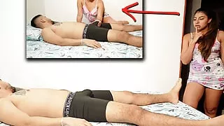 My HORNY STEPSISTER comes into my room because she wants CUM in her PUSSY!