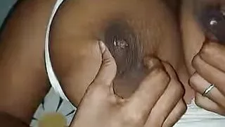 Boobs press by husband