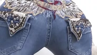 Pamper My Jeans Butt and Jerk off at the Same Time