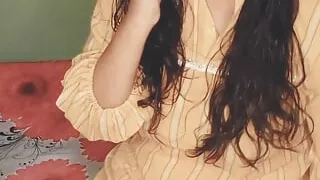 Beautiful Girl Masturbates her Tight Wet Pussy while no one is Home