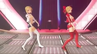 Mmd R-18 Anime Girls Sexy Dancing Clip 509