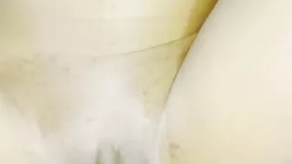 Ass milking with big dildo