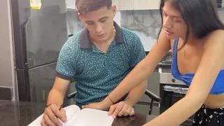 I Fuck My Virgin Stepbrother and He Ends up Giving Me a Nice Fuck Until He Fills My Ass with Lots of Cum