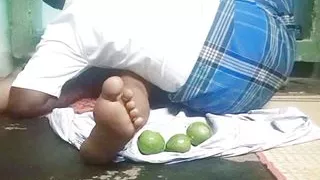 Indian aunty pussy eating in boy friend village homemade