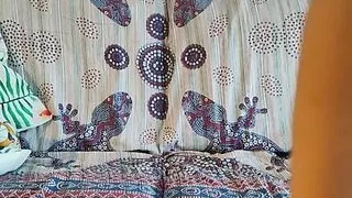 I would fuck you like this, without the thong. Would you sit under me?