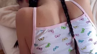 Caught my sister-in-law jerking off and decided to show her how to fuck