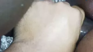 My neighbor shoves his huge, thick cock into my skinny friend.