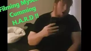 I couldnt keep QUIET! filming myself Cumming EXTRA HARD with my thick sensitive cock.