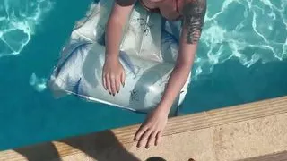 Emma Wolf is a horny cutie who fucks in the swimming pool - MyDirtyHobby