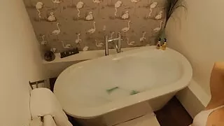 Naughty Teen Spied On In The Bath