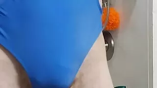 Cdmichelle  just loves Crossdressing in  blue swimsuit