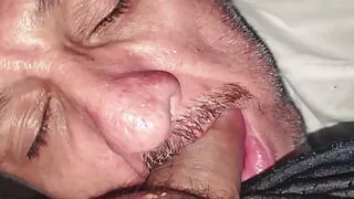Caregiver step Daddy Sucks his Boys Juicy Cock