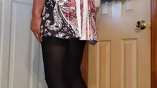 Crossdresser in my sexy new mini dress.