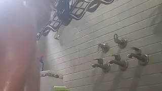 college girl in tha shower