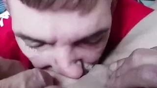 Hot MILF Gets Her Pussy Eaten by Her Step Cousin!