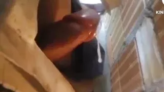 My strong pennis no hands cum after calling my wife from my workplace