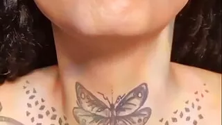 Cum Your Creamy Load All Over LOUISE--EBONY Pierced Oily Sexy Milf Tits