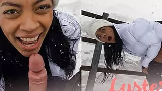 Black Latina Amateur Fucking In The Snow - Lustery