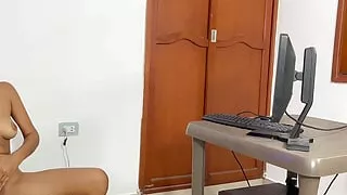 I Masturbate Watching Hot Videos While My Big Stepbrother Secretly Watches Me and Fucks Me with His Huge Penis