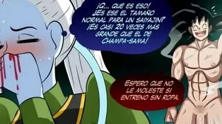 Vados shows the new "training" to Goku