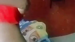 Sexy crossdresser loves stroking her nice dick until cumshot