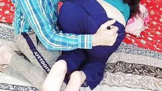 Desi hot couple anal sex in bedroom, husband enjoys hard anal sex with sexy Hindi audio, Indian wife's anal in doggy style