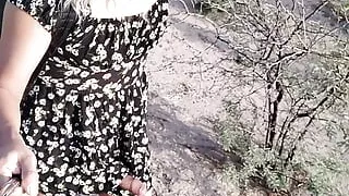 Sweet Shemale in Mini Dress and Platform Sandals Walks Sexy in Public