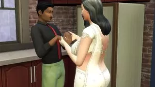 Hindi Version - Newly Married Pooja's Desperate Indian Mother Looking for a Job - Wickedwhims