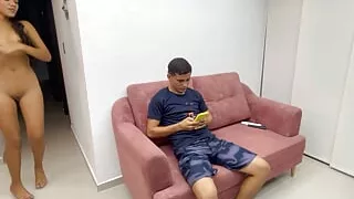 My little Indian stepsister seduces me by running naked all over the house and I give her the best fuck of her life