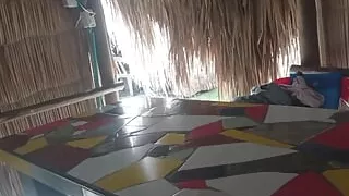 Fat Big Ass horny in the cabin, they almost see us.