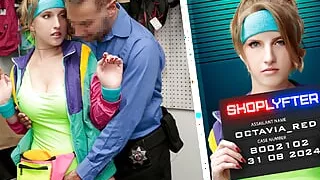Incompetent Shoplifter Schoolgirl Gets Taken Into The Backroom For Questioning