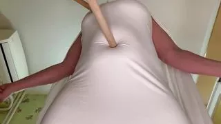 Long sticks belly button and nipples fuck and get pregnant