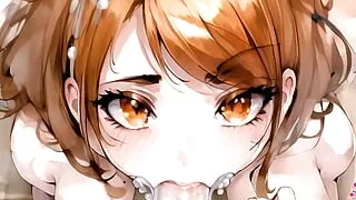 Cute Brunette Suck Your Cock in the Shower - Ai Porn