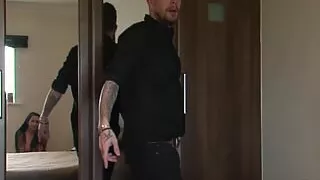 Busty Kimmie Foxx takes a hard schlong ride from Luke