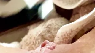 Shaving my wet pussy