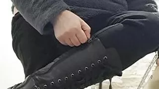 Milf taking off her clothes is hot and wants to fuck