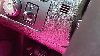 This Talented Bitch Pulls the Car Over N Jerks That Cock Hard Until He Shoots Hard N Horn Bliws a Wad Too Mmm