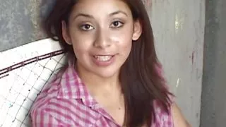 A Guy Hardcore Fucks a Cute Brunette in a Doggy Style Position