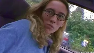 Ass fucking a real nerdy amateur