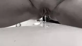 Rubbing my Vagina, Bathroom, Masturbation, Pussy rubbing, Bathtub Sex, Clit rubbing, sexy Girl, dirty Wife