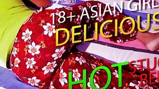 18+ Asian Wife Need Some Fun From Stuck On The Bed