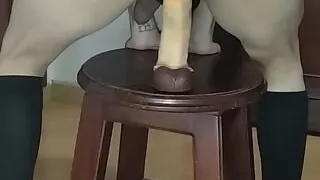 Sissy fucks her ass hard