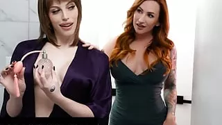 TRANSFIXED - Gorgeous Izzy Wilde Sensually Pampers Herself In Front Of Her Girlfriend Sophia Locke