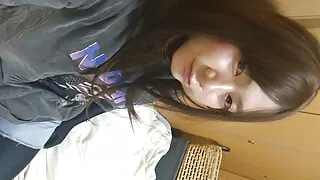 Japan man's step daughter masturbates in plain clothes over full-body tights