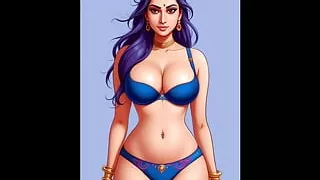 cute saree bhabhi gets naughty with her devar for rough and hard anal sex after ice massage on her back in Hindi indian sex