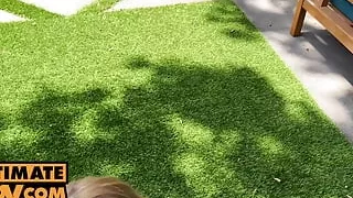 POV - Brunette and Blonde Eliza Ibarra and Sahara Skye Join Together to Make You Jizz