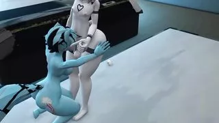 Wife fucking hard and deep Ball's big white cock sucking very good this my 3d first video