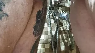 Golden shower in the shower