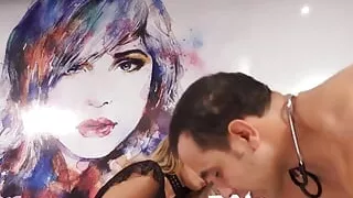 Doctor breaks the ass of the tgirl Bianca Hills