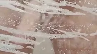 My stepsister records me while I shower without realizing it